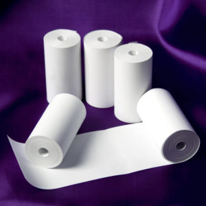 57 x 26 Coreless Thermal Roll - White-0