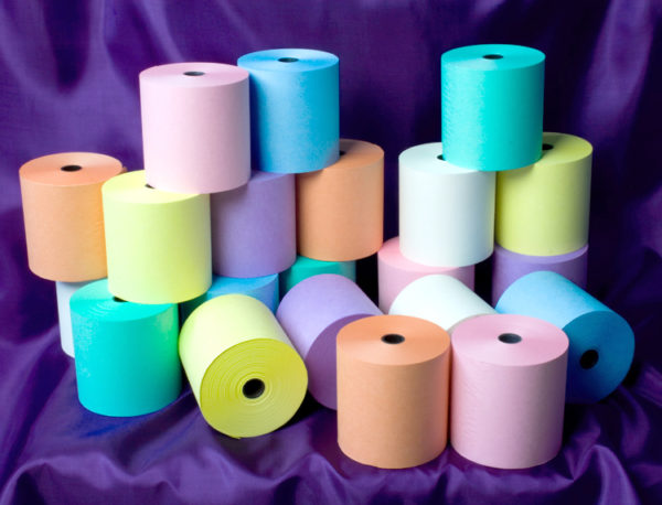 76 x 76 Laundry Rolls Blue, Green, Mauve, Orange, Pink, White, Yellow-0